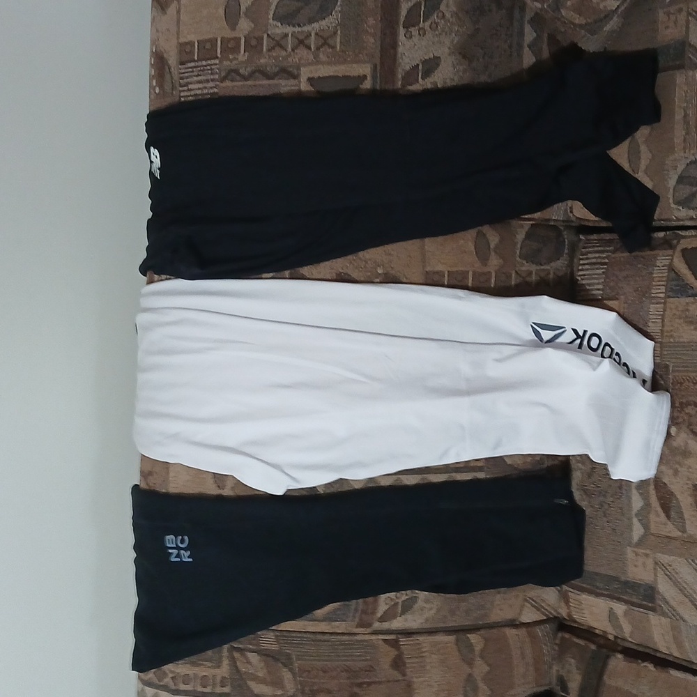 Reebok Men's White Athletic Pants 3 Pack